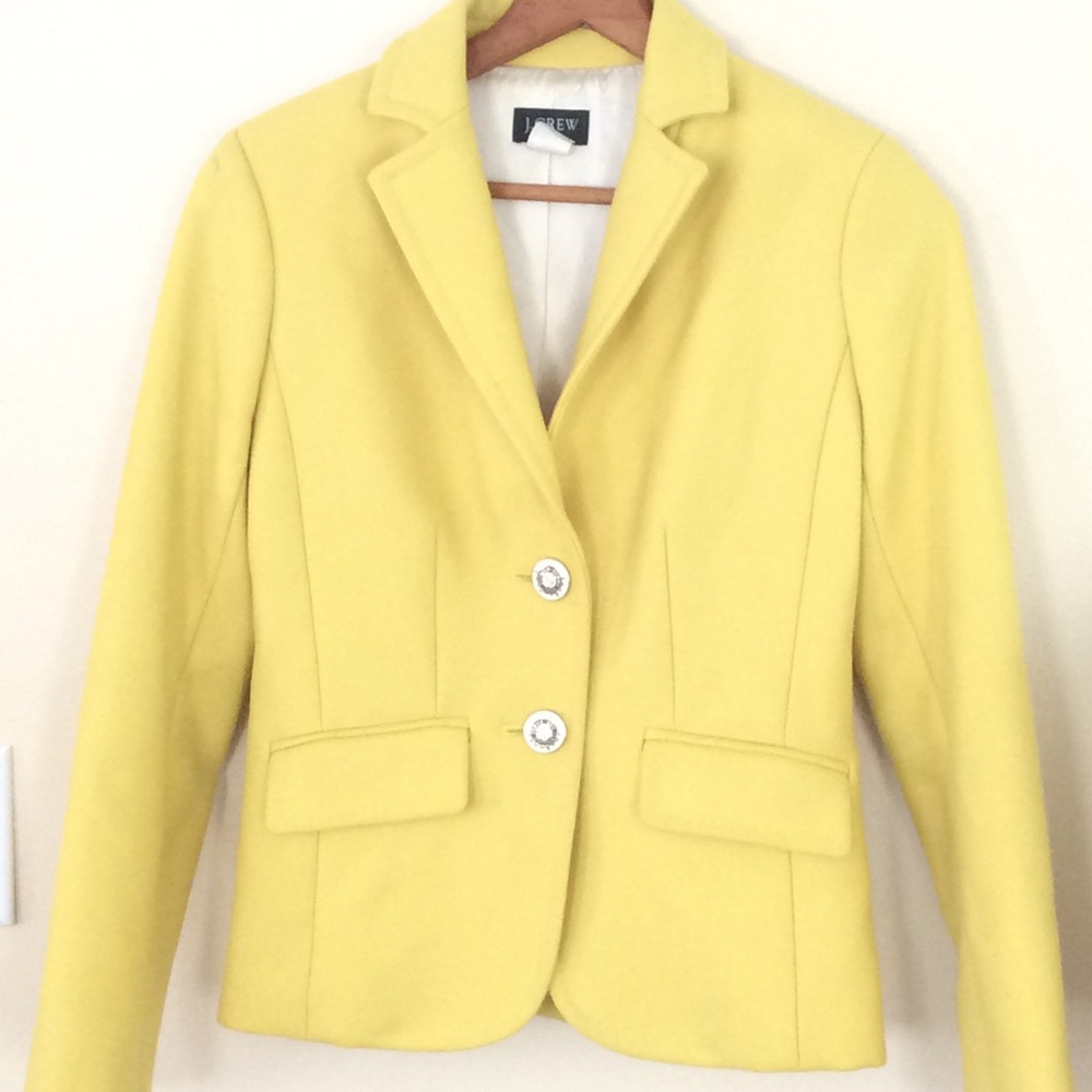 J. Crew Yellow Blazer